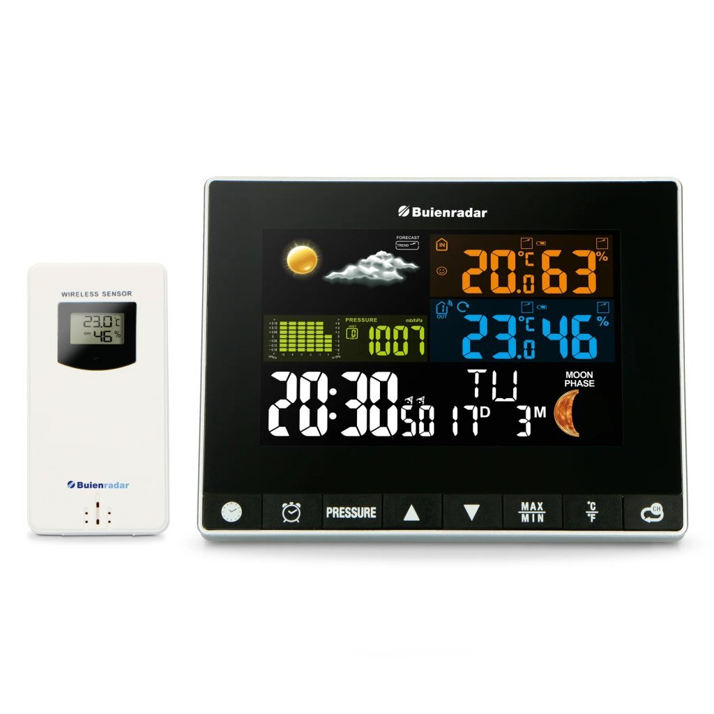 Alecto br700 buienradar 3in1 weerstation zwart