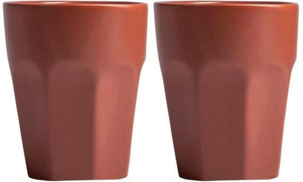 Gusta mok tarra 2stuks aardewerk ø 7,5cm x 9,5cm