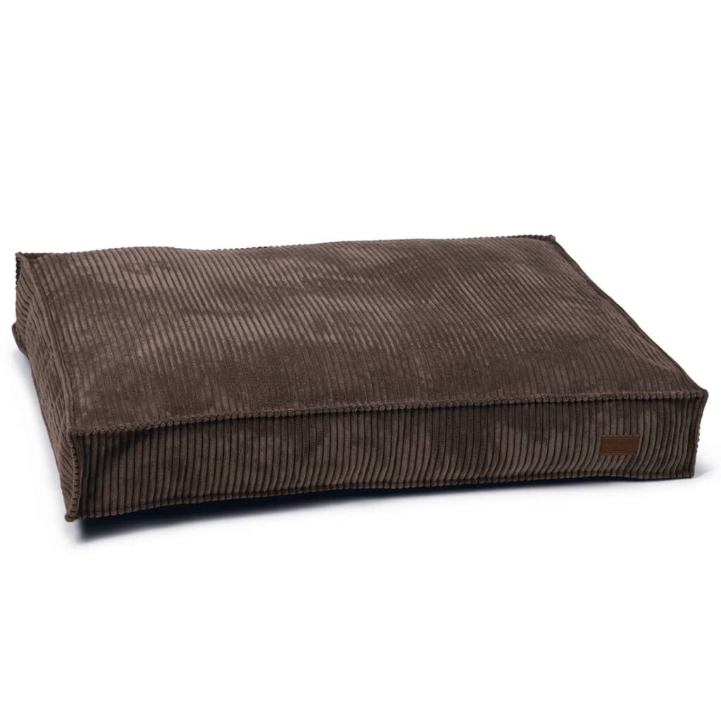 Ontworpen door Lotte Ontworpen door Lottekussen Honden geribbeld 100x70x15 cm bruin
