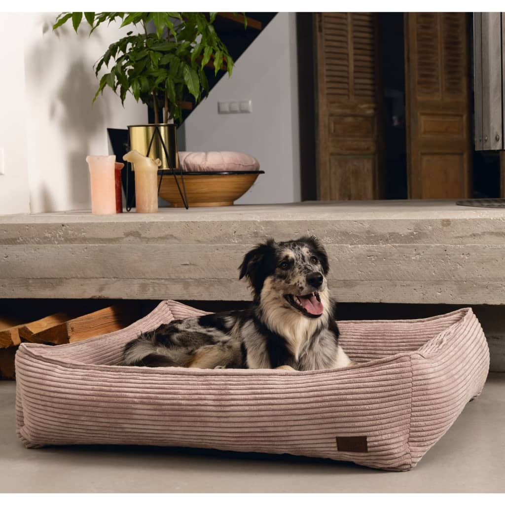 Ontworpen door Lotte Ontworpen door Lotte Hondenmand geribbeld 65x60x20 cm roze