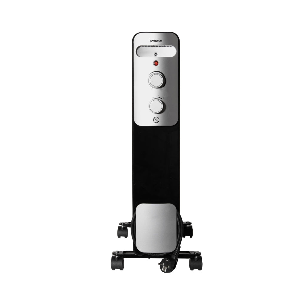 Inventum ko931b oliegevulde radiator 2000w zwart zilver