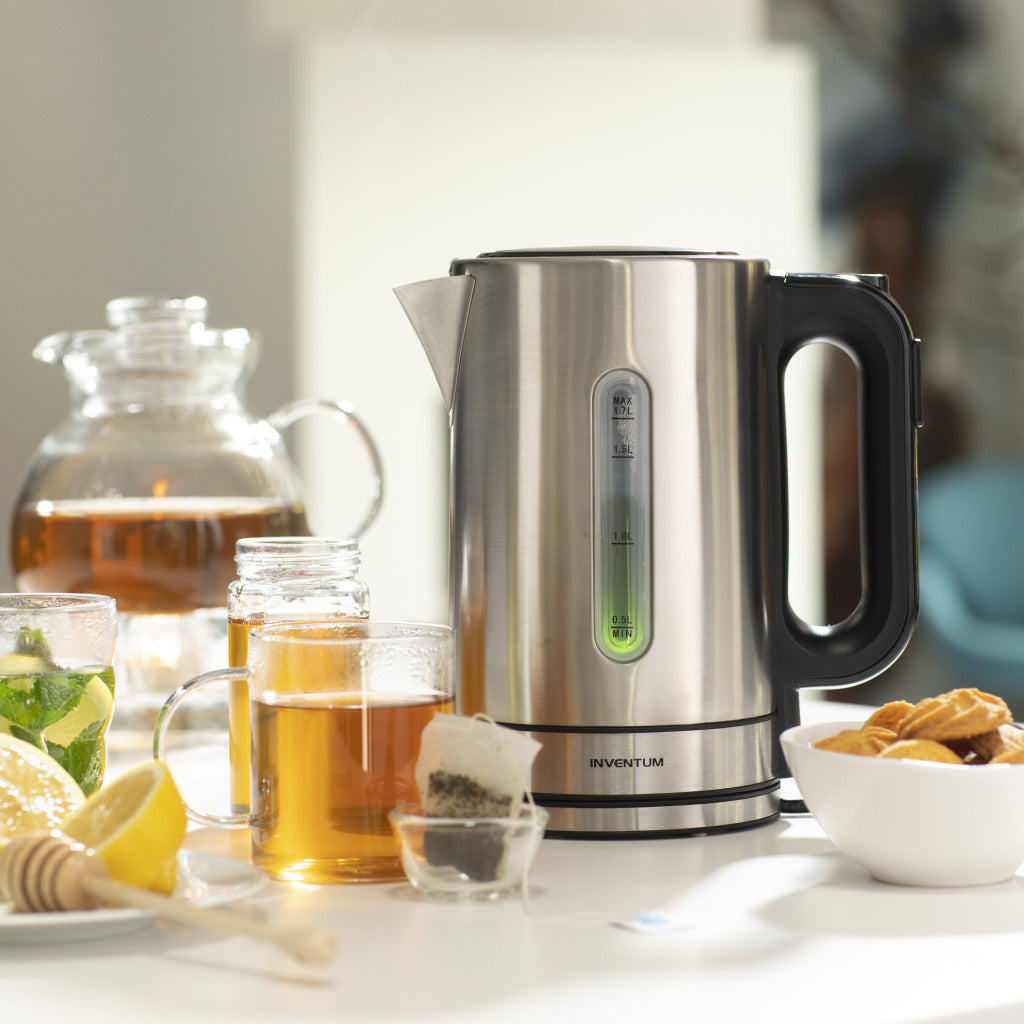 Inventum hw817d snoerloze waterkoker 2200w 1,7l RVS zwart