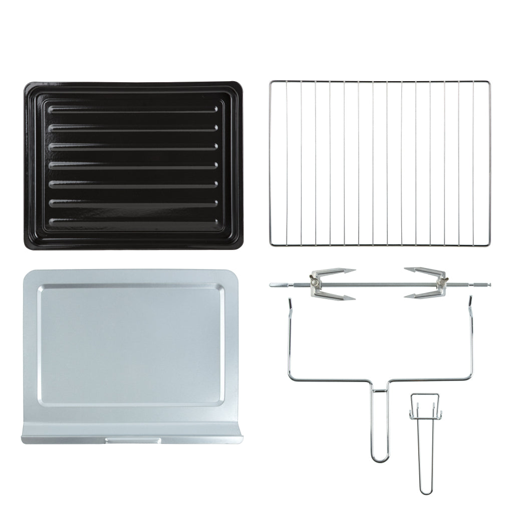 Inventum ov607b vrijstaande oven 60l 2000w zwart zilver