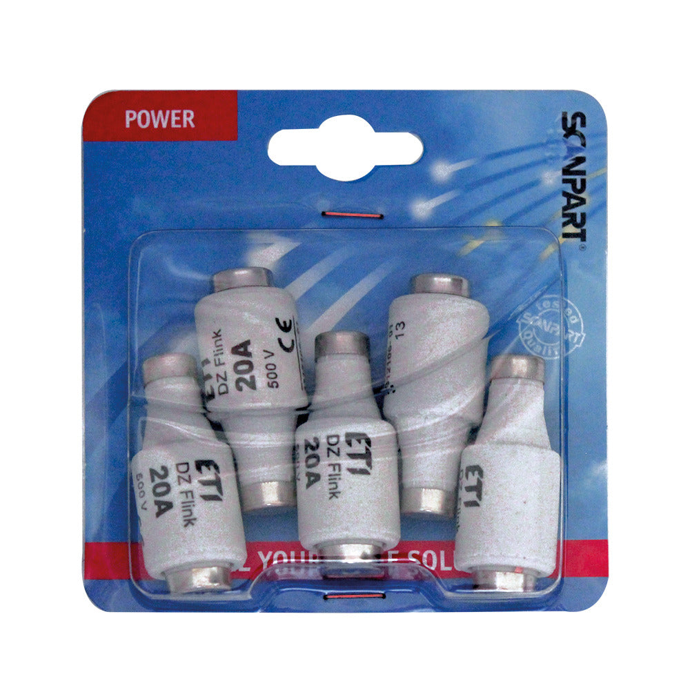 Scanpart zekeringen 20a a5 stuks