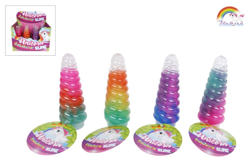 From Manen Veenendaal BV Unicorn horn with slime multi-coloured 13.5cm