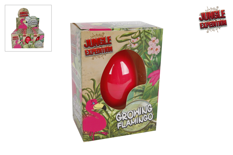Jungle expediton ei met groeiende flamingo