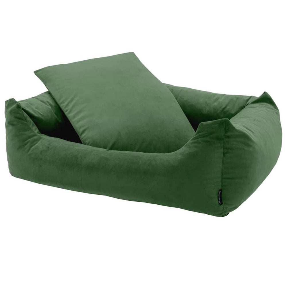 Madison hondenbed fluweel 120x95x28 cm groen