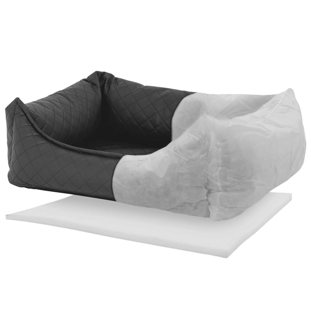 Madison hondenmand skai ruit 80x67x22 cm grijs