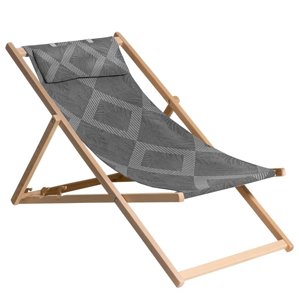 Madison Strandstoel Demi 55x90x87 cm houtgrijs