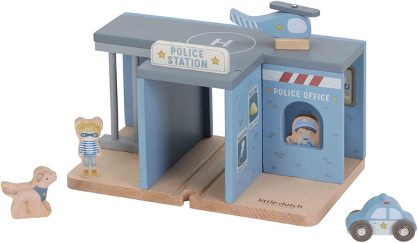 Little dutch politie speelgoedset fsc houten speelset voor kinderen.