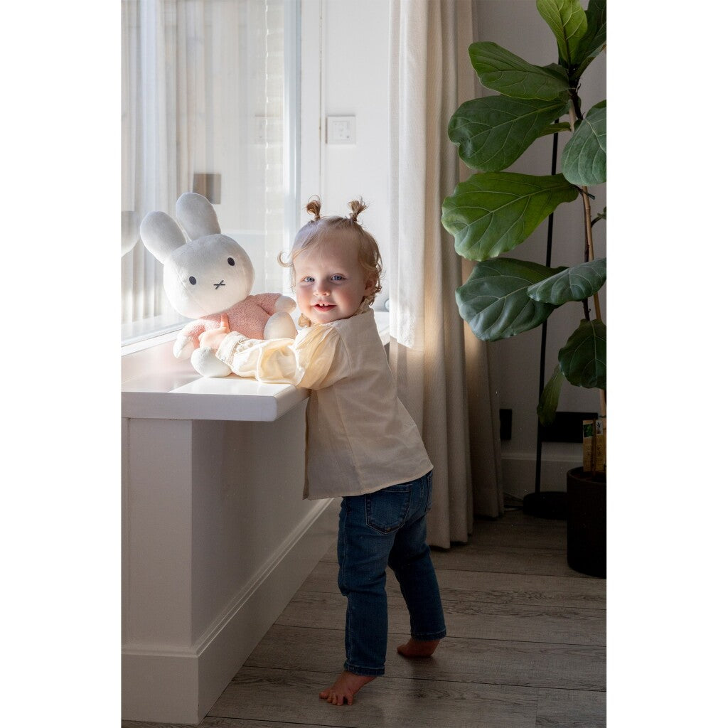 Tiamo nijntje knuffel 35cm pluizig roze