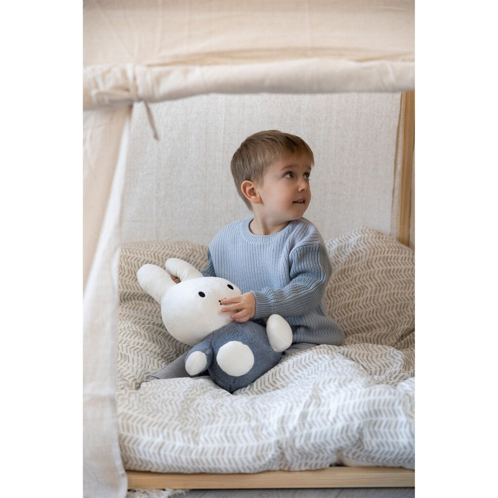 Tiamo nijntje knuffel 35cm pluizig blauw