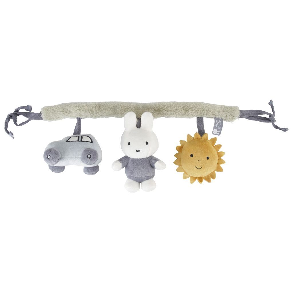 Nijntje pluizige wagenspanner + geluid blauw