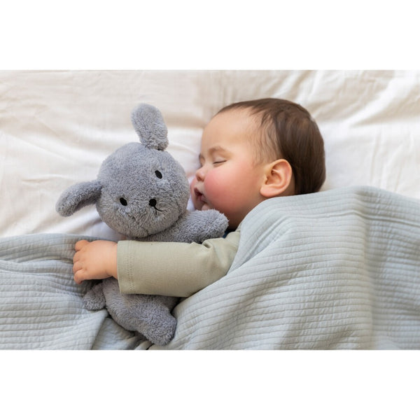 Nijntje fluffy snuffie knuffel 25 cm blauw