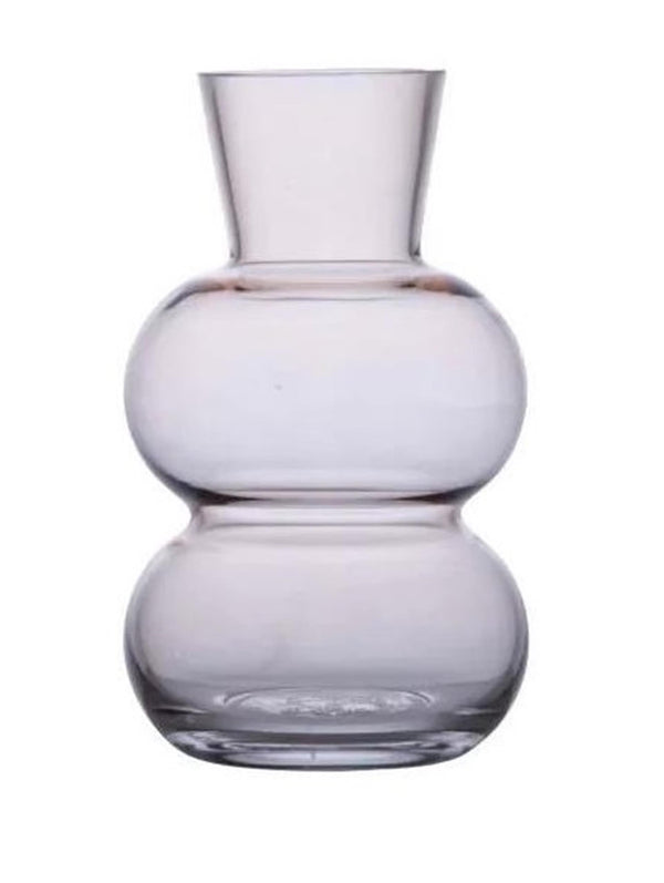 B-living vaas glas amalia ø12x20cm beige