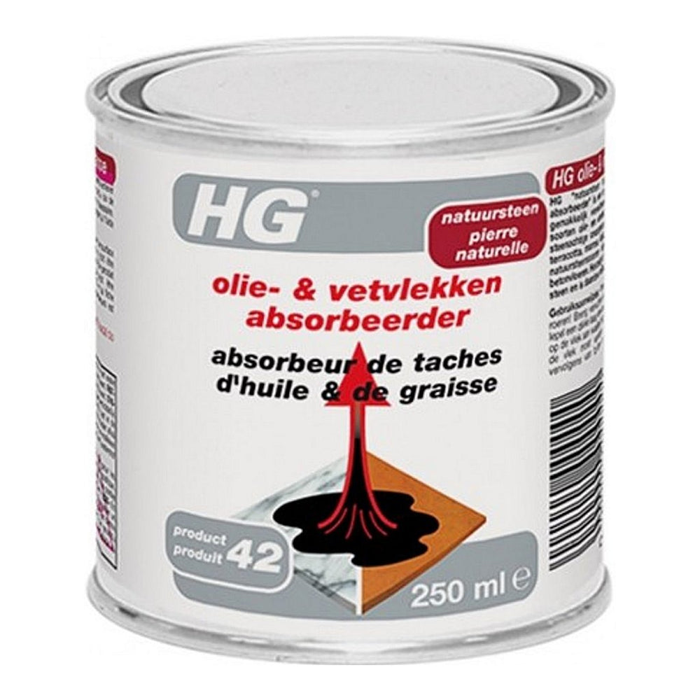 Hg tegel en natuursteen olie- en vetvlekken absorbeerder (product 42) 250ml