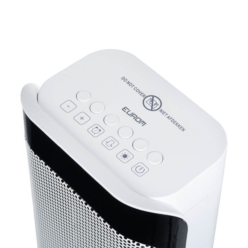 Eurom sub-heat 2000 keramische kachel 2000w wit zwart