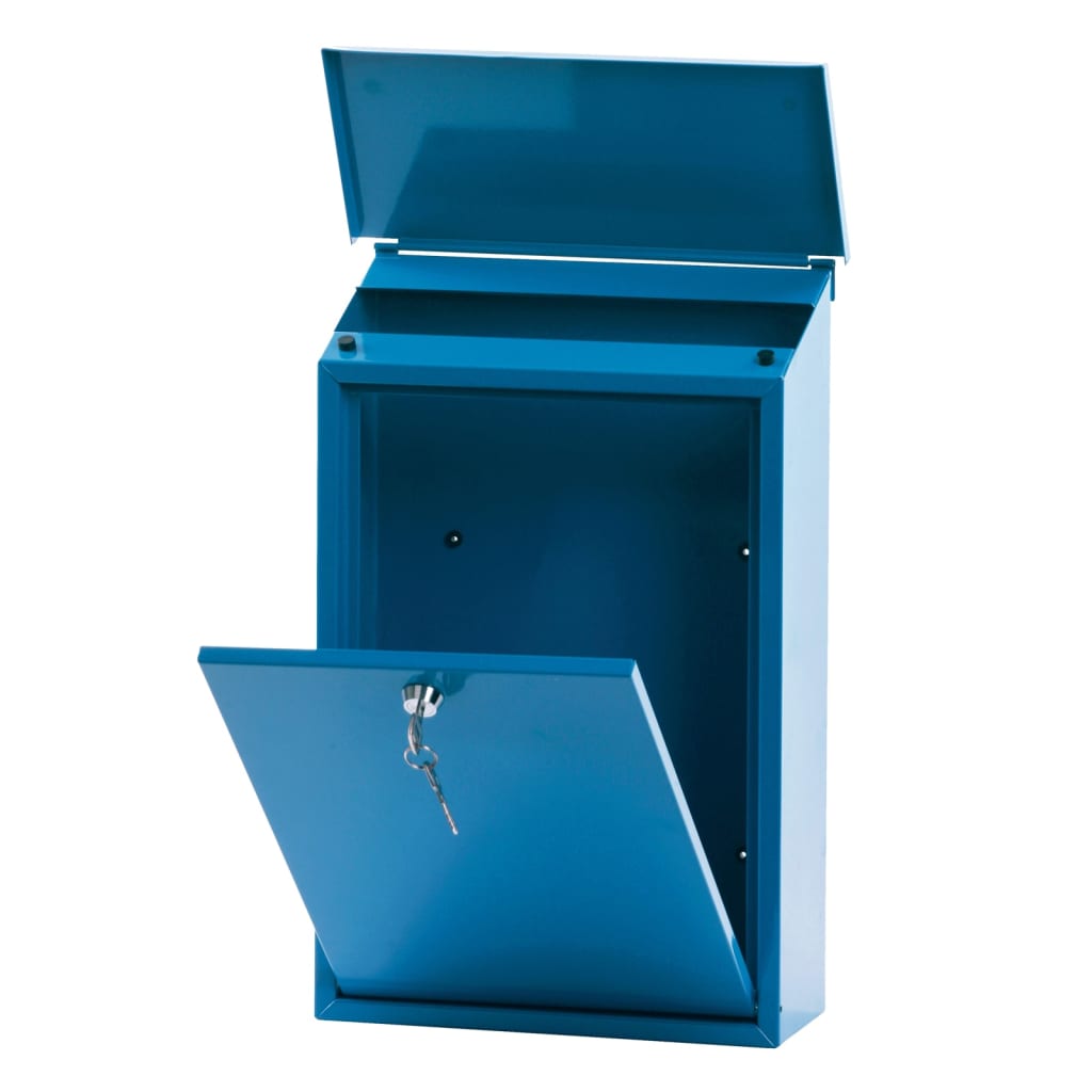 V-deel brievenbus toledon blauw
