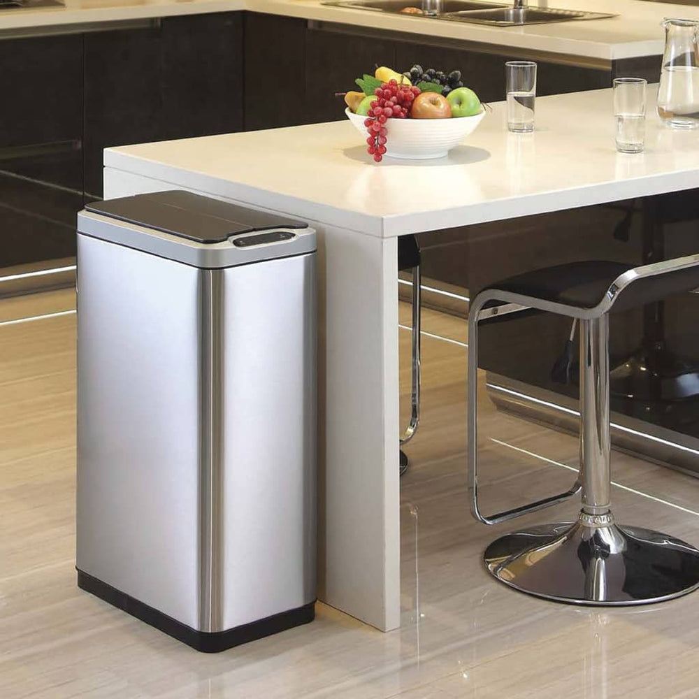 Eko vuilnisbak met sensor fantoom 2x20 l matzilverkleurig
