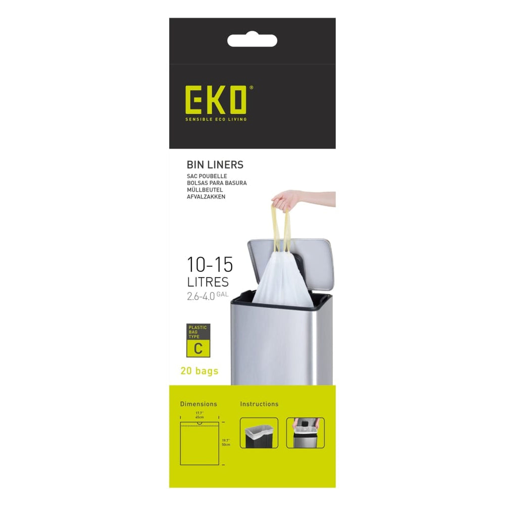 EKO EKO Afvalzakkenset C 24x20 st 10-15 L wit