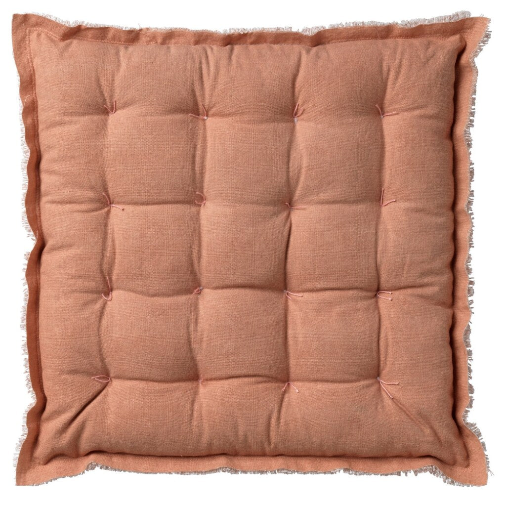 Dutch decor burto stoelkussen 40x40 cm gedempte klei