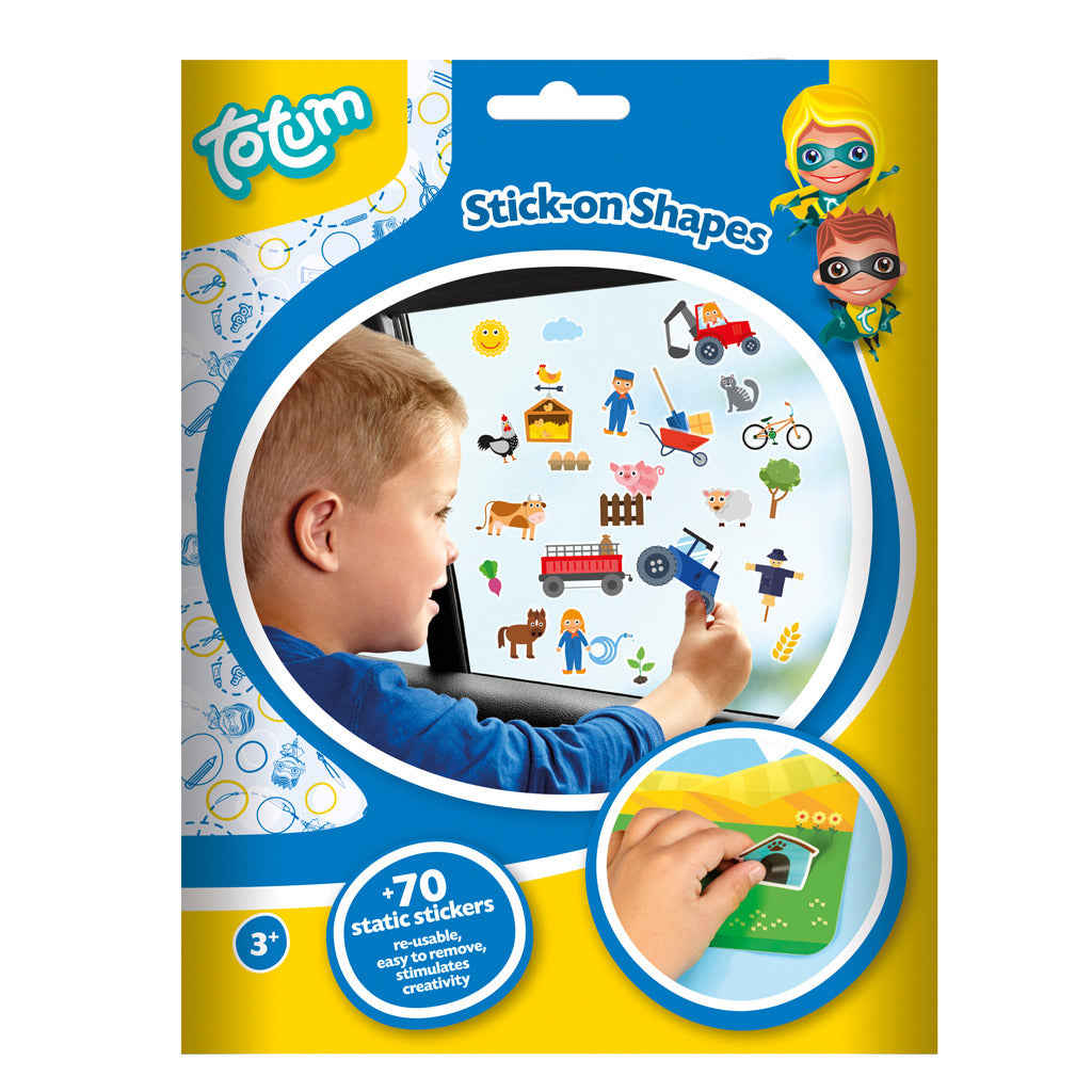 Totum verwijderbare raamstickers boerderij 70 stuks