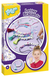 Totum letterarmbandjes maken - 4 stuks - speelgoed kinderen - knutselen - voor meisjes - vanaf 4 jaar