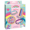 Totum unicorn schuifarmbandjes maken - 3 stuks - met 18 bedels - speelgoed kinderen - knutselen - voor meisjes en jongens - ook voor kleuters - vanaf 3 jaar