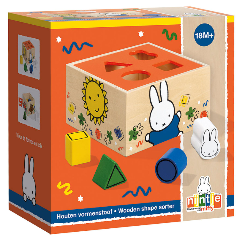 Bambolino Miffy Wooden Shape Sorter. 3+