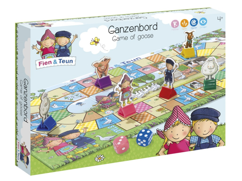 Bambolino fien en teun - spel ganzenbord