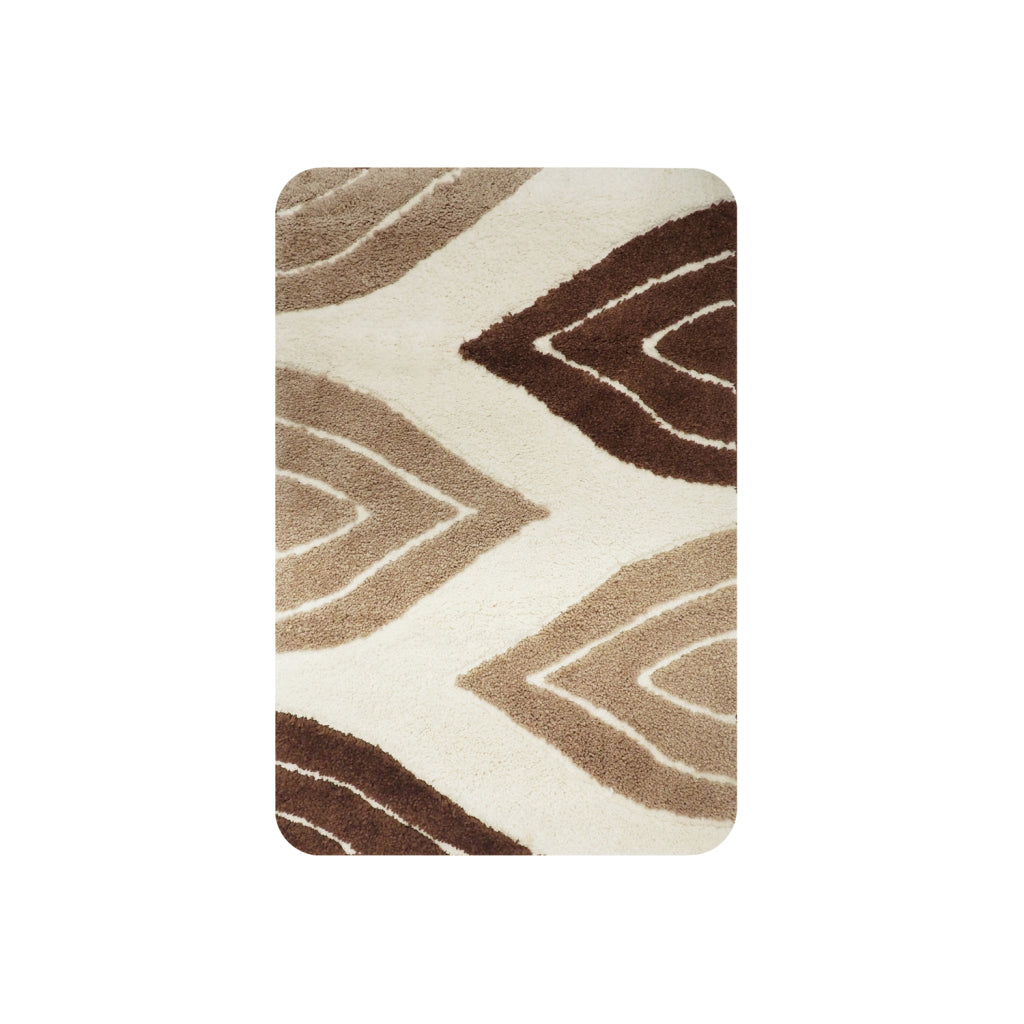 Hollands huis Parijs badmat 60 x 90 cm bruin