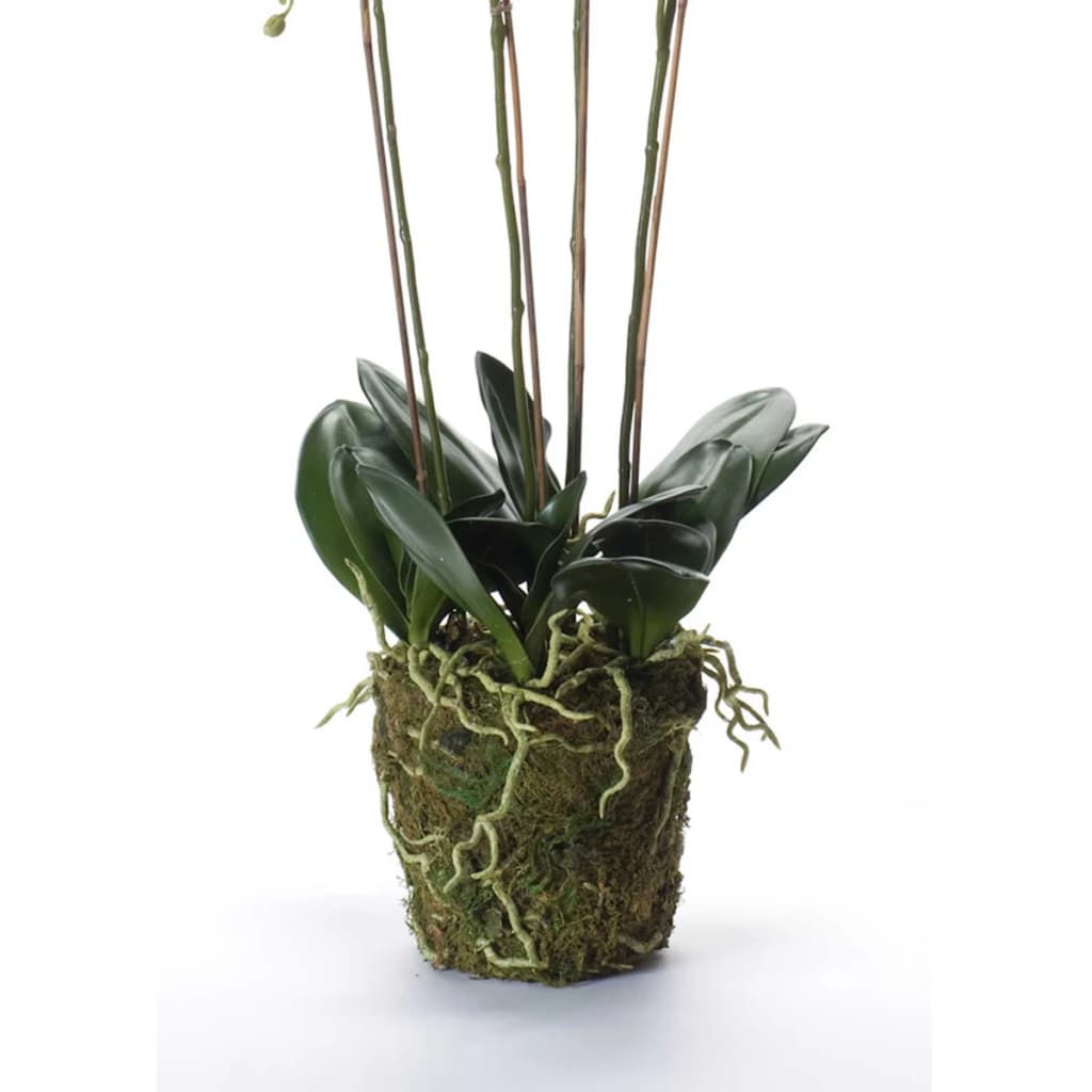 Emerald kunstplant orchidee met mos wit 90 cm 20.355