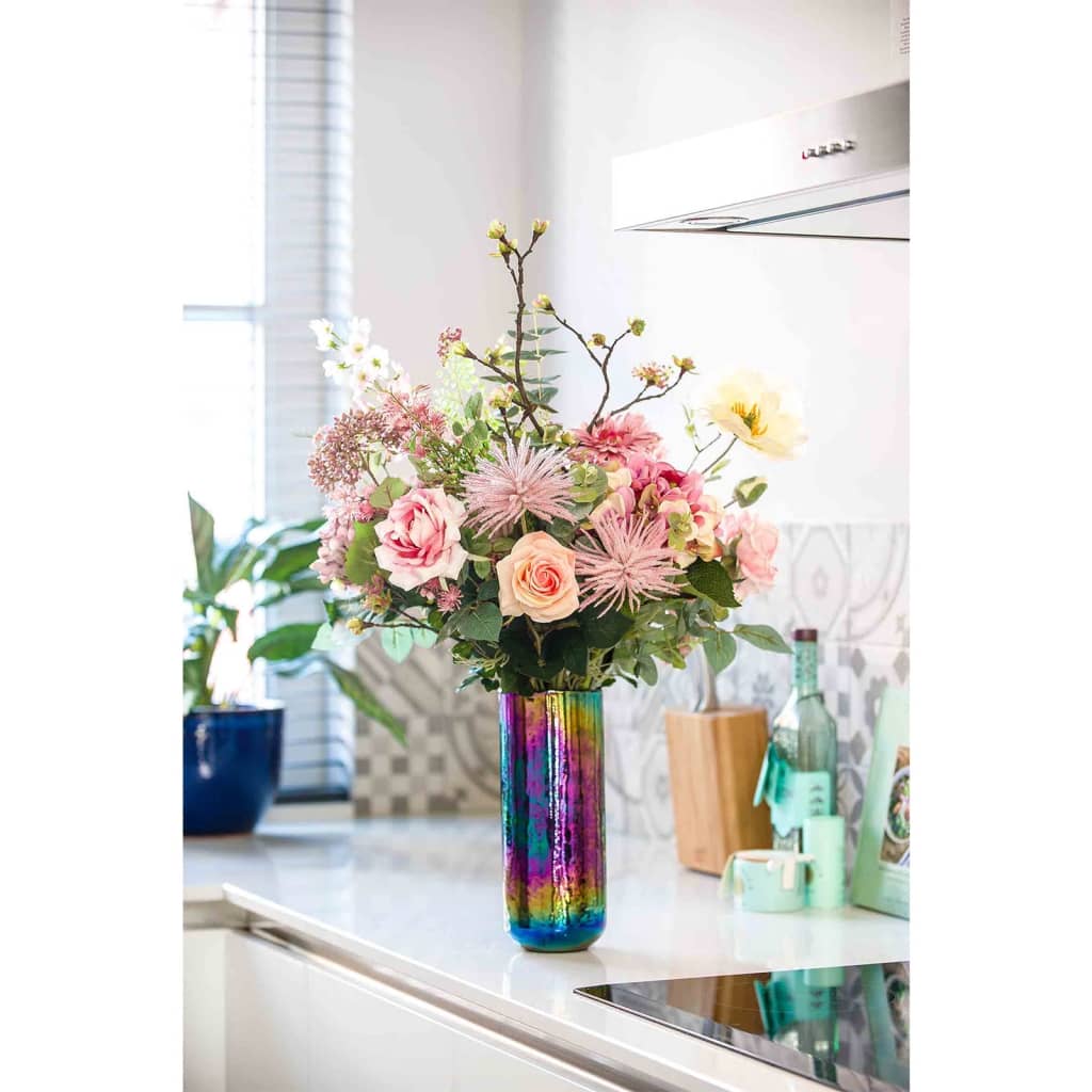 Emerald kunstboeket mistic zomer 65 cm meerkleurig