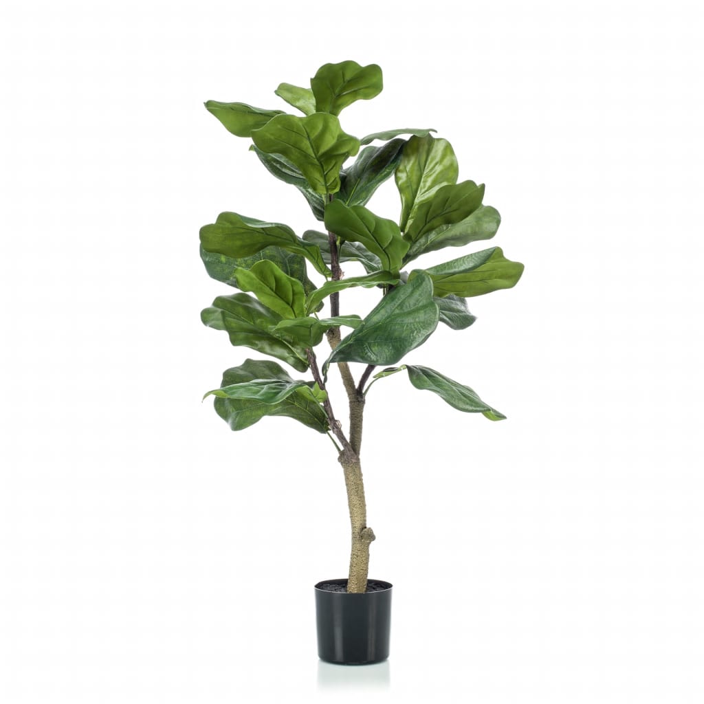 Smaragd kunstplant vioolbladplant 90 cm