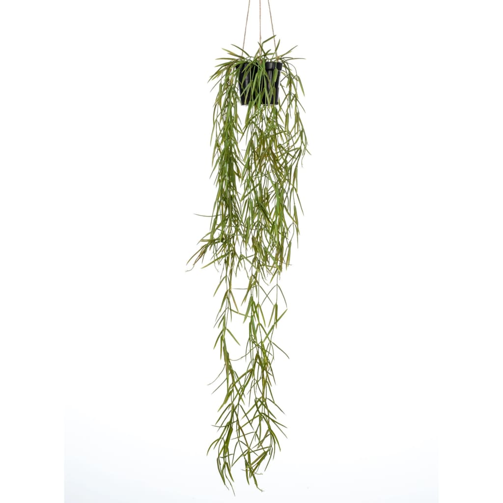 Emerald kunstplant hangend in pot wasbloem 80 cm