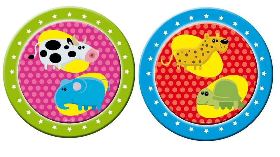 Basisbord dieren 23 cm 8 stuks