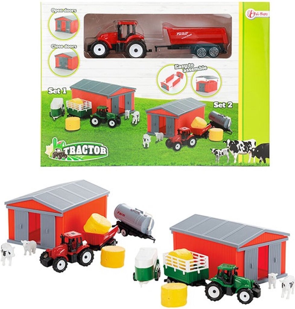 Toi-toys toi speelgoed tractorset met schuur verschillende uitvoeringen