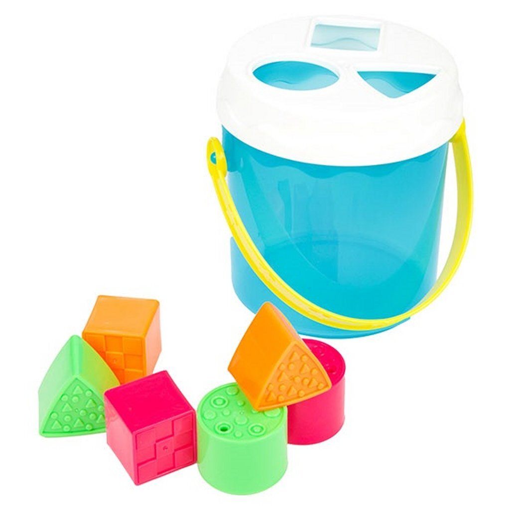Toi-toys kleine sterren baby vormenstoof emmer met 6 blokken