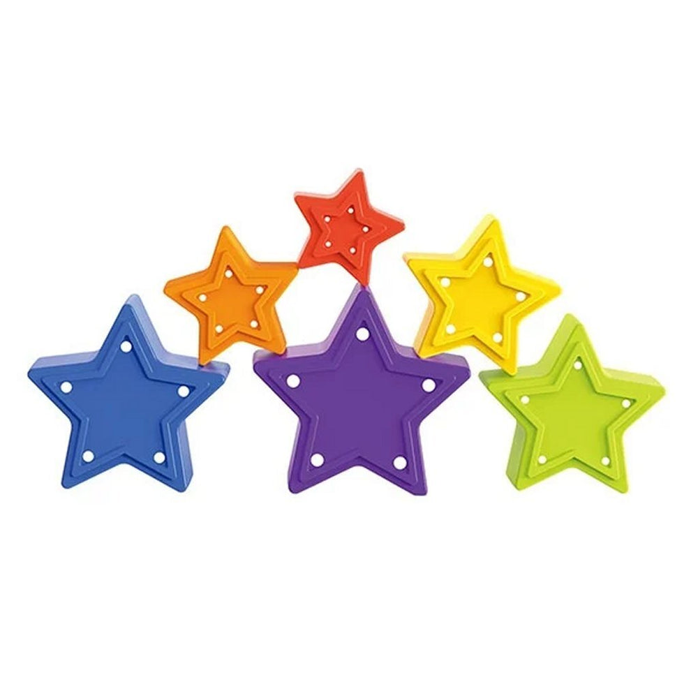 Toi-toys kleine sterren stapeltoren ster 6-delig
