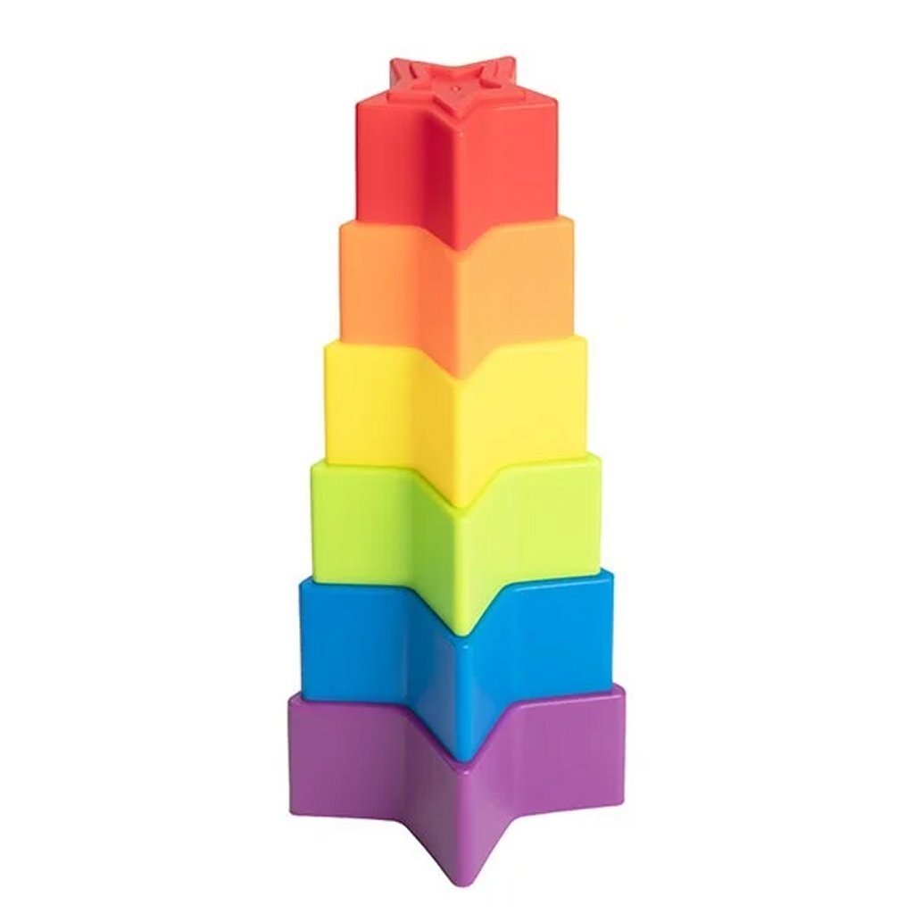 Toi-toys kleine sterren stapeltoren ster 6-delig