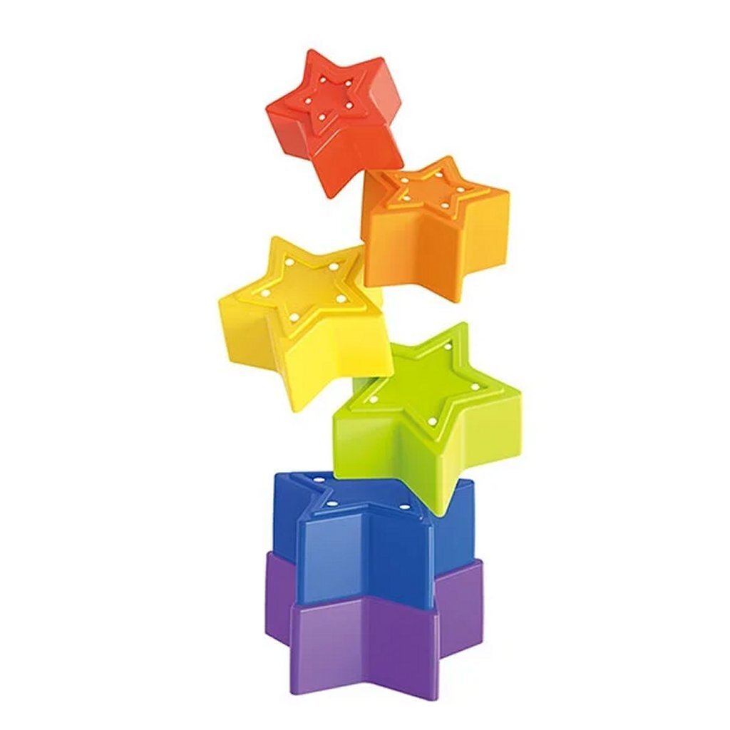 Toi-toys kleine sterren stapeltoren ster 6-delig