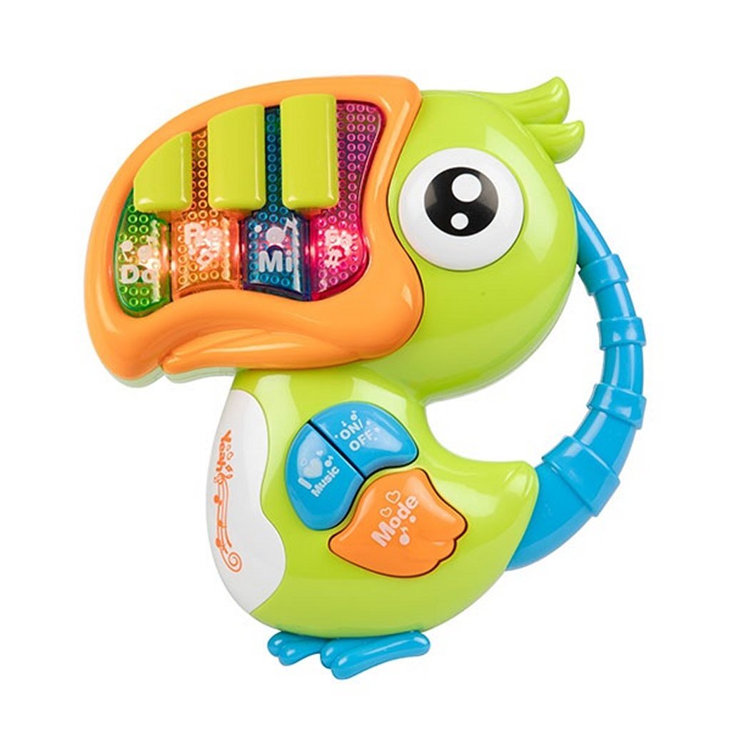 Toi-toys kleine sterren babypiano met muziek toekan met licht en geluid