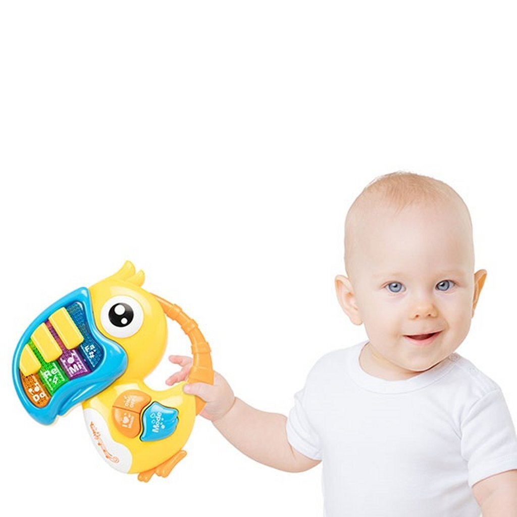 Toi-toys kleine sterren babypiano met muziek toekan met licht en geluid