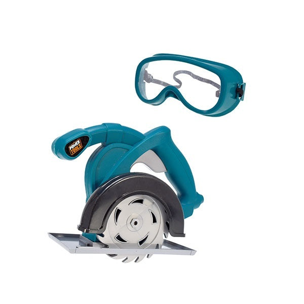 Jonotoys power tools cirkelzaag met veiligheidsbril