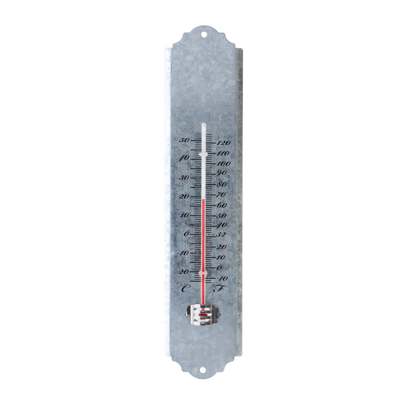 Esschert design oud zink thermometer s