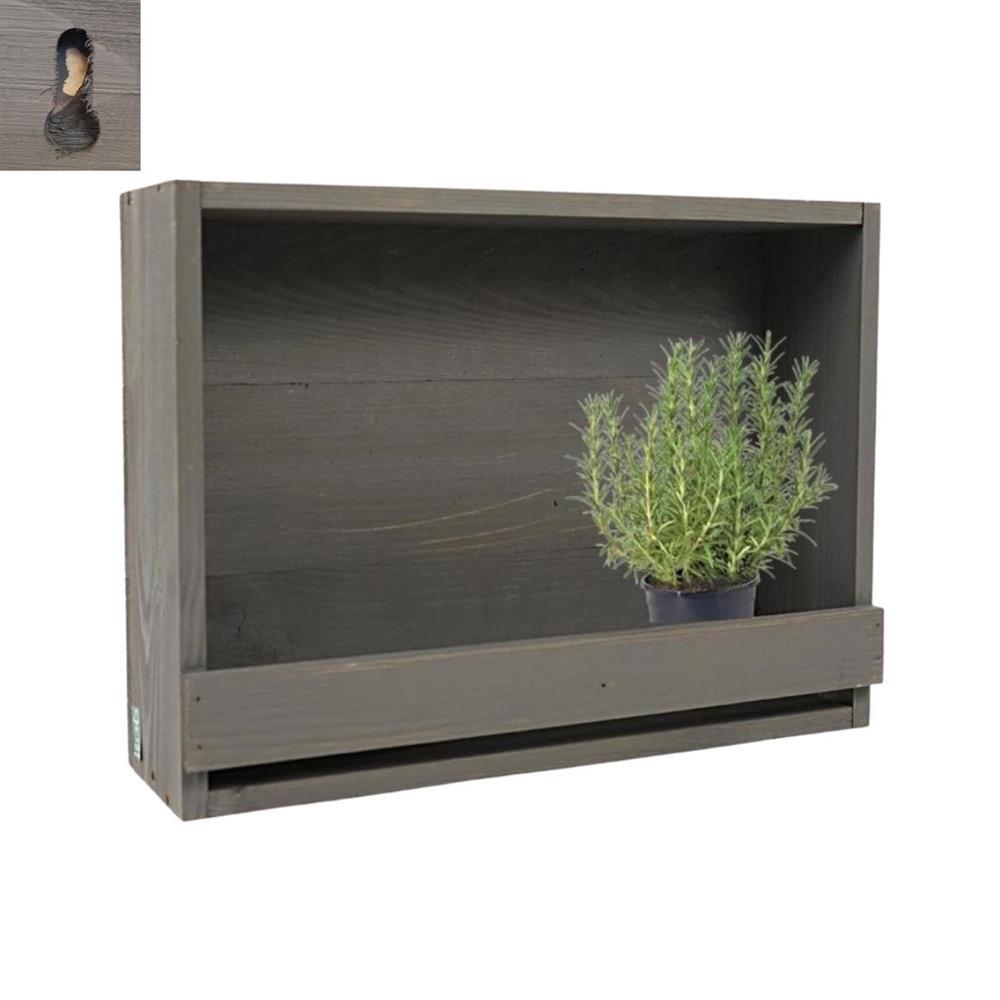 Esschert Design Esschert Design Houten Bloempothouder 12,3x39,1x28,9 cm Grijs