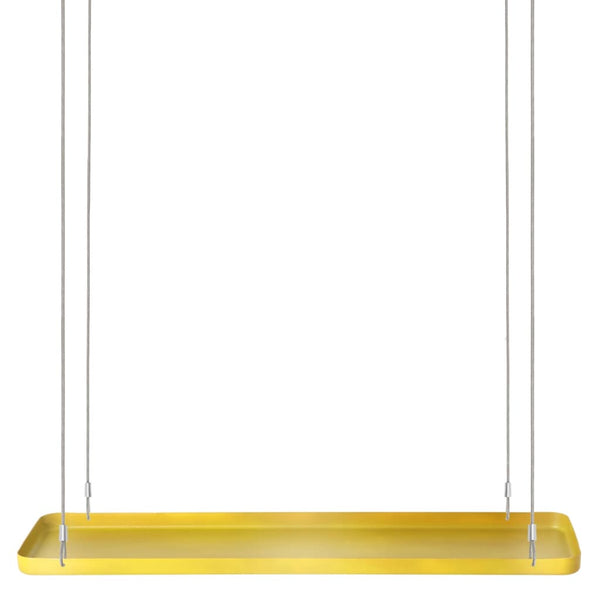 Esschert design plantenblad hangend rechthoekig l goudkleurig