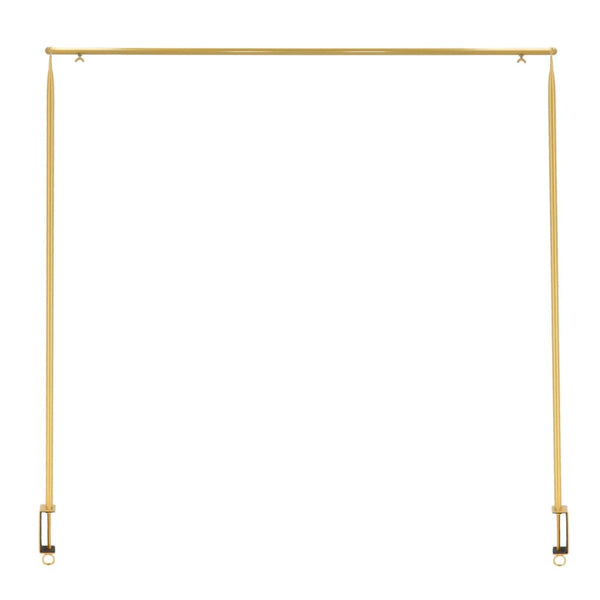 Esschert design tafelstang met klem decoratief goudkleurig