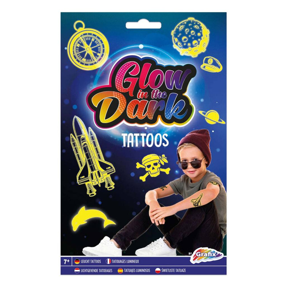 Glow in the dark tattoo 2 assortiment