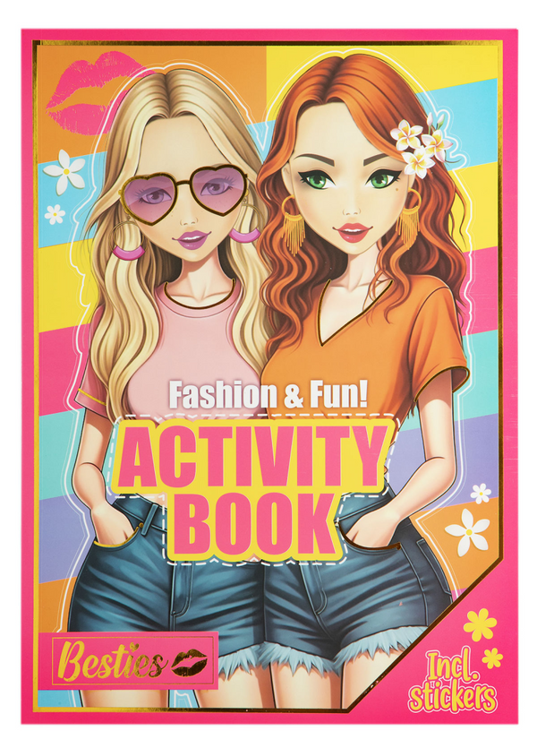 Besties activiteitenboek a4 incl. stickers 24 - vellen
